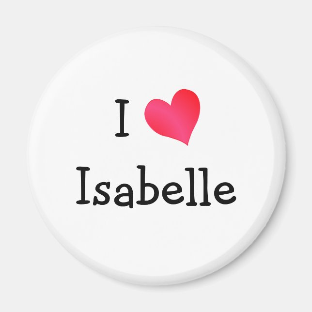 I Liebe Isabelle Magnet (Vorne)