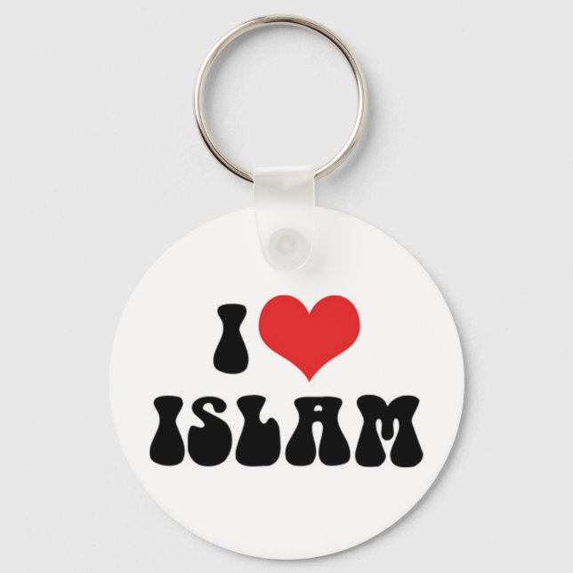 I Liebe Islam Schlüsselanhänger (Vorderseite)