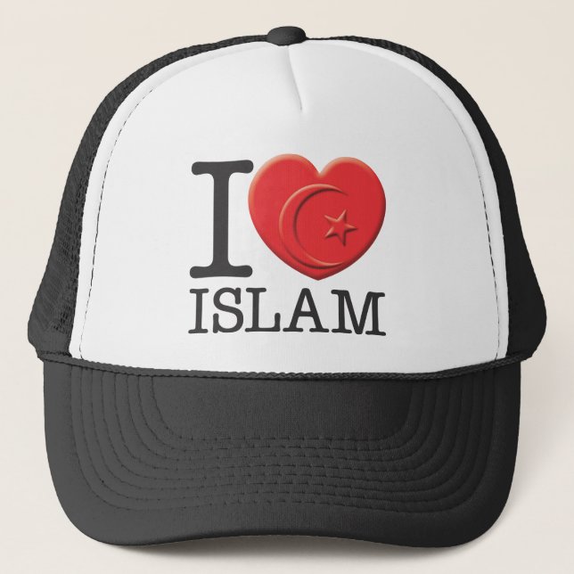 I Liebe-Islam Truckerkappe (Vorderseite)