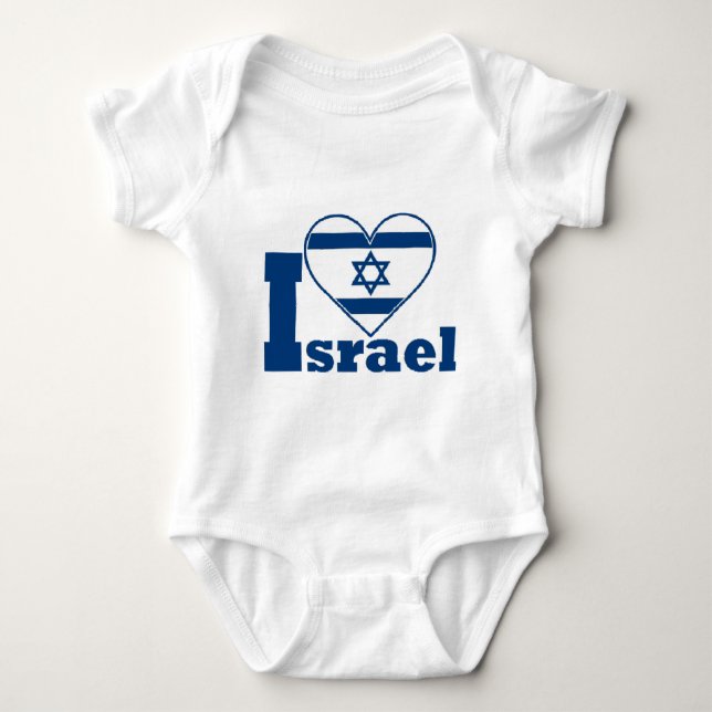 I Liebe Israel Baby Strampler (Vorderseite)
