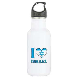 I Liebe Israel - Flagge mit Magen David Trinkflasche