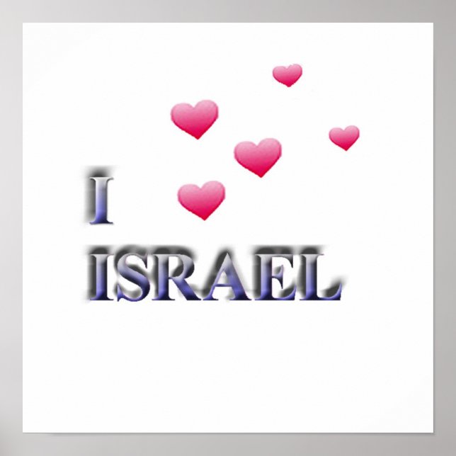 I Liebe Israel Poster (Vorne)