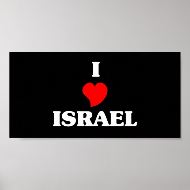 I Liebe Israel Poster (Vorne)