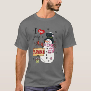 I Liebe ist ein Grangran Snowman Weihnachten Funny T-Shirt