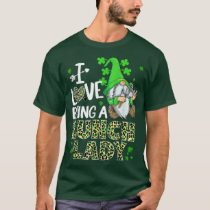 I Liebe ist eine Dame Gnome Mittagessen Lady St. T-Shirt