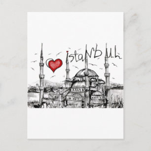 I Liebe Istanbul Postkarte