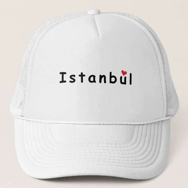 I Liebe Istanbul Truckerkappe (Vorderseite)