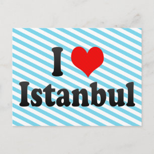 I Liebe Istanbul, Türkei Postkarte