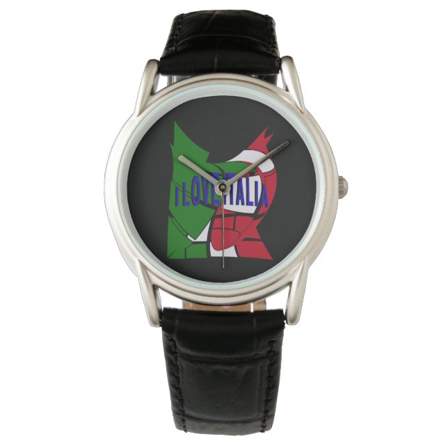 I Liebe Italia Armbanduhr (Vorderseite)
