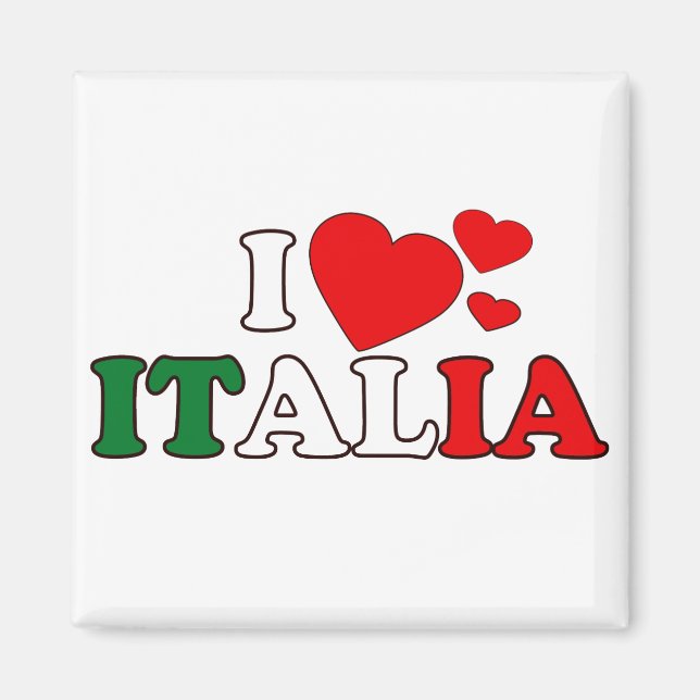 I Liebe Italia Magnet (Vorne)