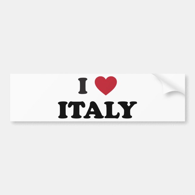 I Liebe Italien Autoaufkleber (Vorne)