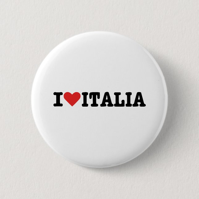 I Liebe Italien Button (Vorderseite)