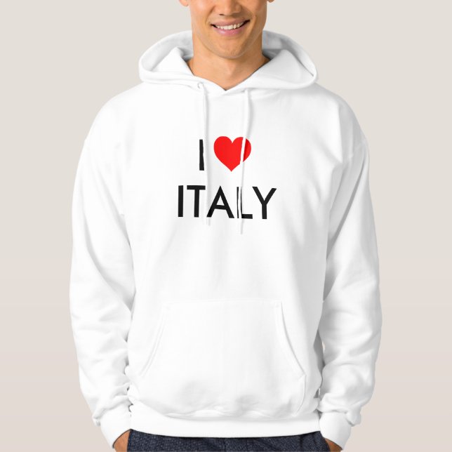 I Liebe Italien Hoodie (Vorderseite)
