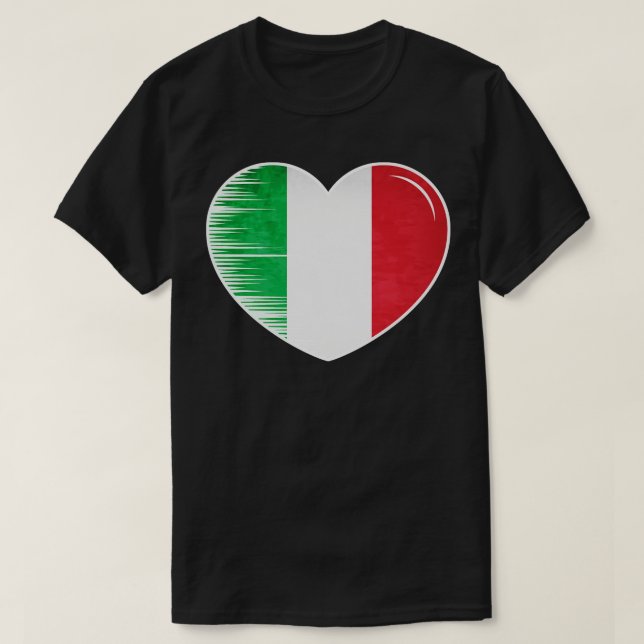 I Liebe Italien Meine Zuhause Mein Land 12 T-Shirt (Design vorne)