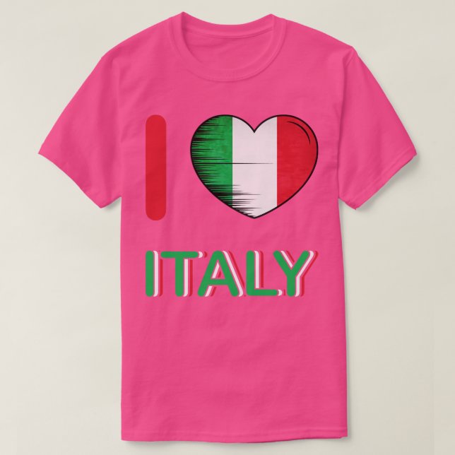 I Liebe Italien Meine Zuhause Mein Land 3 T-Shirt (Design vorne)