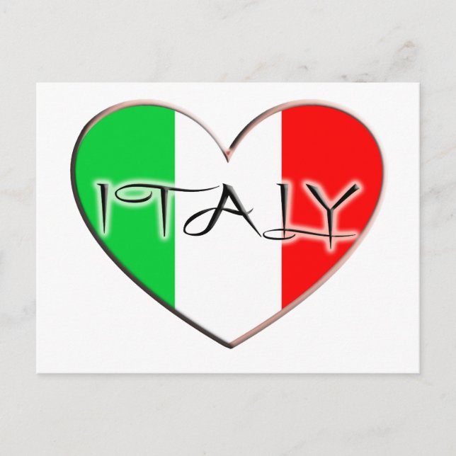I LIEBE ITALIEN POSTKARTE (Vorderseite)