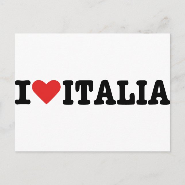 I Liebe Italien Postkarte (Vorderseite)