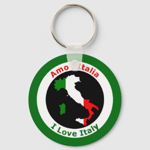 I LIEBE ITALIEN SCHLÜSSELANHÄNGER