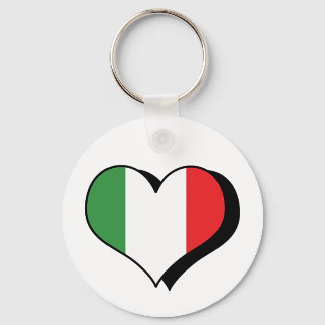 I Liebe Italien Schlüsselanhänger (Vorderseite)