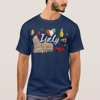 I Liebe Italien und alles Italienische Kulturgesch T-Shirt