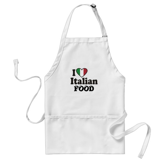 I Liebe-Italiener NAHRUNG Schürze (Vorne)