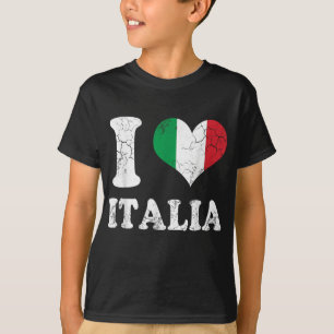 I Liebe Italienische Flagge Herz Italien Italienis T-Shirt