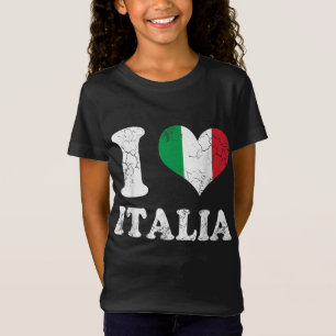 I Liebe Italienische Flagge Herz Italien Italienis T-Shirt