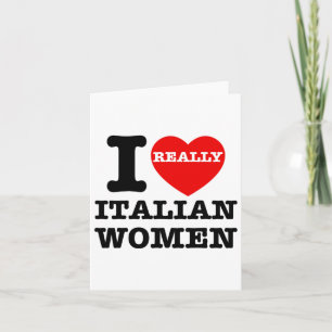 I Liebe Italienische Frauen Rotes Herz Funny Coupl Karte