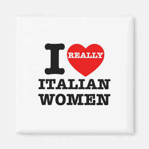 I Liebe Italienische Frauen Rotes Herz Funny Coupl Magnet