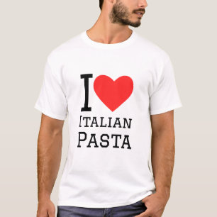 I Liebe italienische Pasta T-Shirt