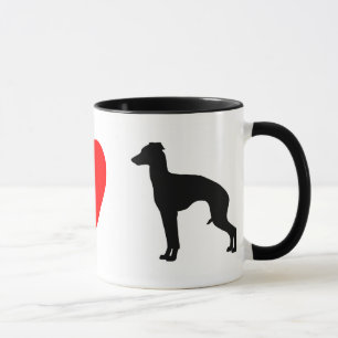 I Liebe-italienische Windhund-Tasse Tasse