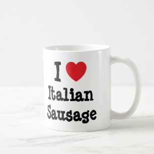 I Liebe Italienischer Wurst T - Shirt Tasse