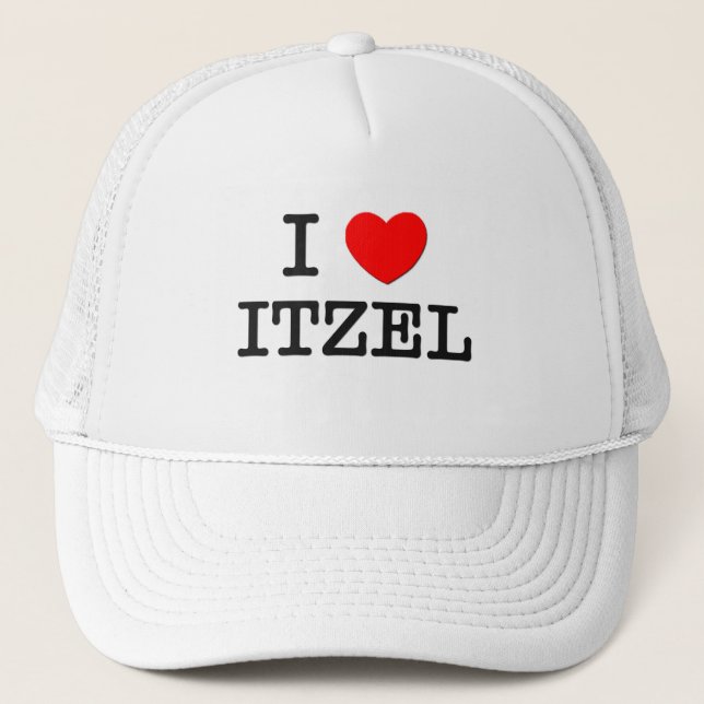 I Liebe Itzel Truckerkappe (Vorderseite)
