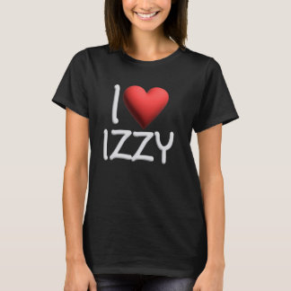 I Liebe Izzy Name Personalisiert Girl Girl Friend T-Shirt