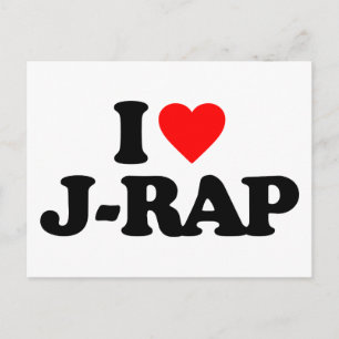 I LIEBE J-RAP POSTKARTE