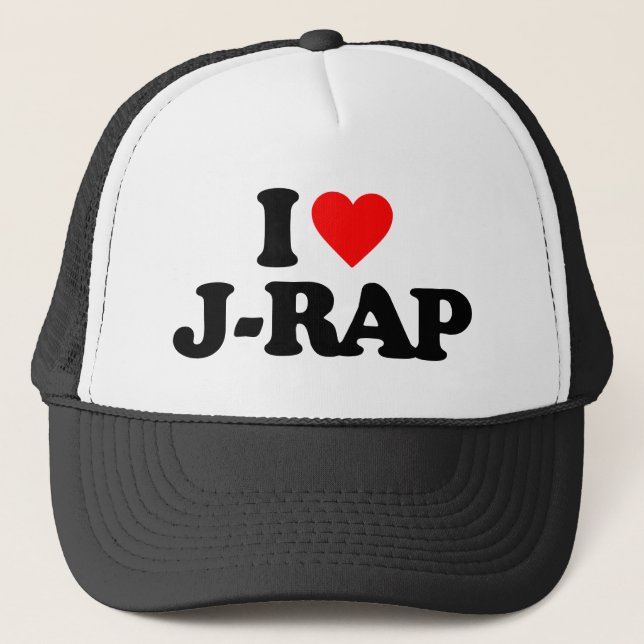 I LIEBE J-RAP TRUCKERKAPPE (Vorderseite)