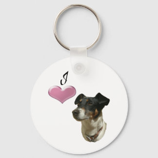 I Liebe Jack Russell Hunde Schlüsselanhänger