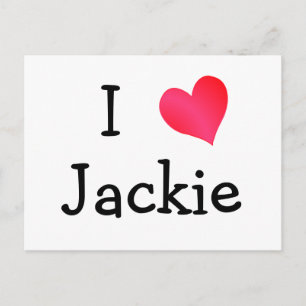 I Liebe Jackie Postkarte