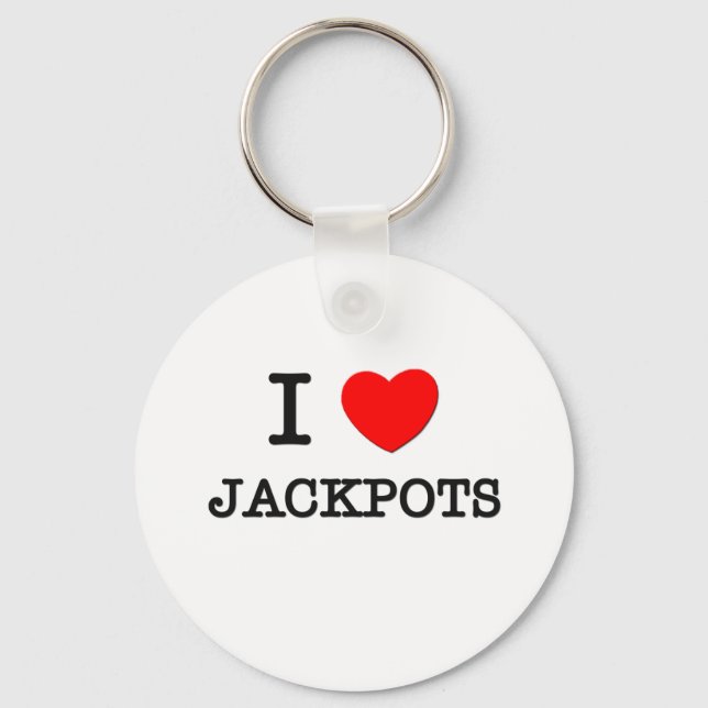 I Liebe Jackpots Schlüsselanhänger (Vorderseite)