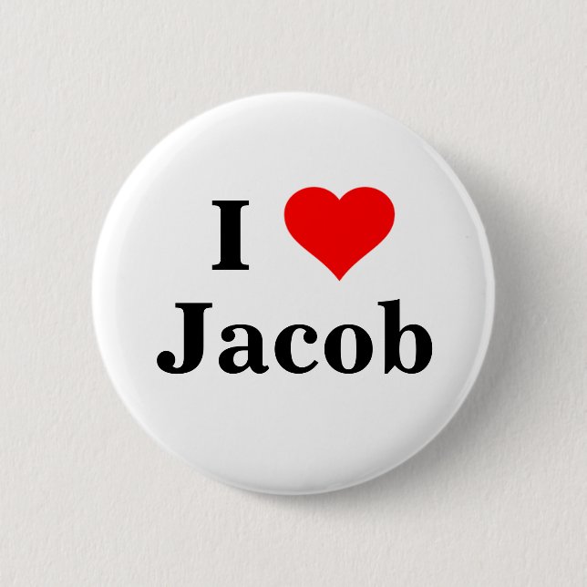 I Liebe Jacob Button (Vorderseite)