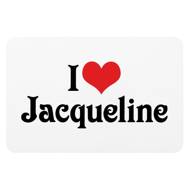 I Liebe Jacqueline Magnet (Horizontal)