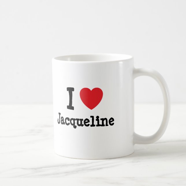 I Liebe Jacqueline T - Shirt Tasse (Rechts)