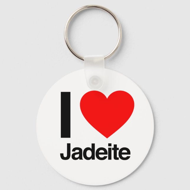i Liebe Jadeite Schlüsselanhänger (Vorderseite)