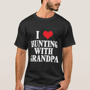 I Liebe Jagen mit Großvater T-Shirt