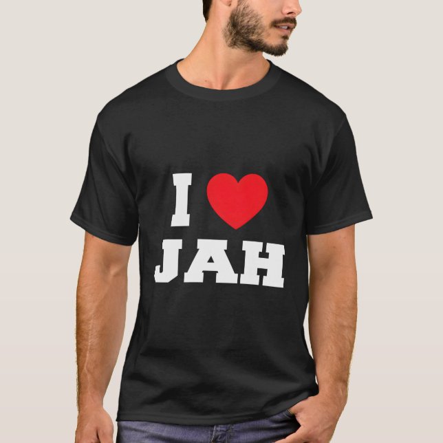 I Liebe Jah T-Shirt (Vorderseite)