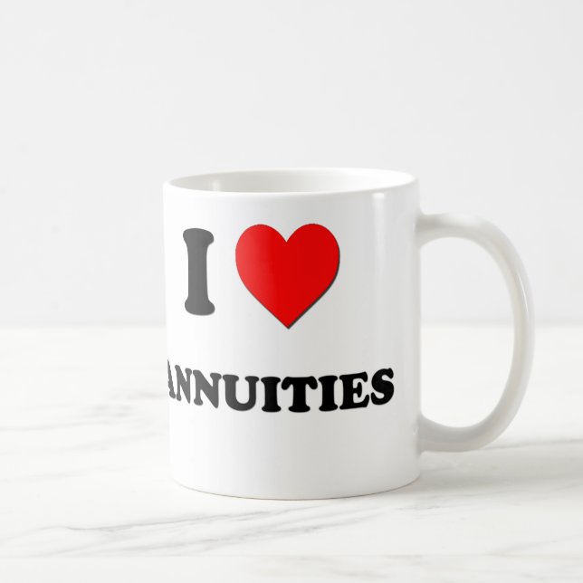 I Liebe-Jahresgehälter Tasse (Rechts)
