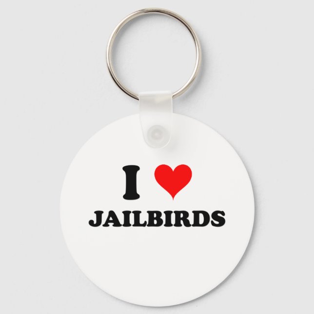 I Liebe Jailbirds Schlüsselanhänger (Vorderseite)