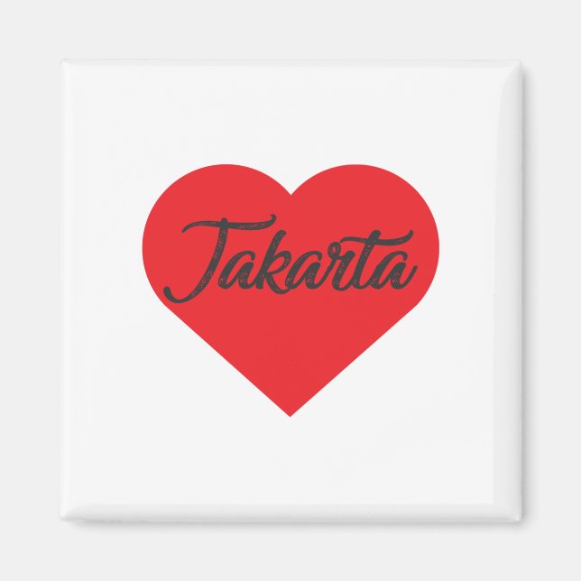 I Liebe Jakarta - Indonesien Magnet (Vorne)