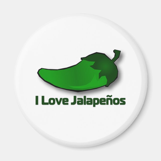 I Liebe Jalapenos Magnet (Vorne)