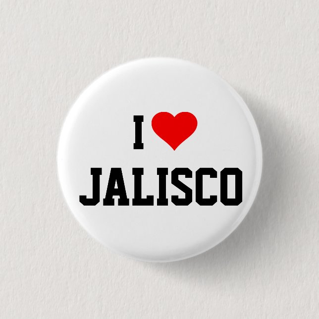I Liebe Jalisco Button (Vorderseite)